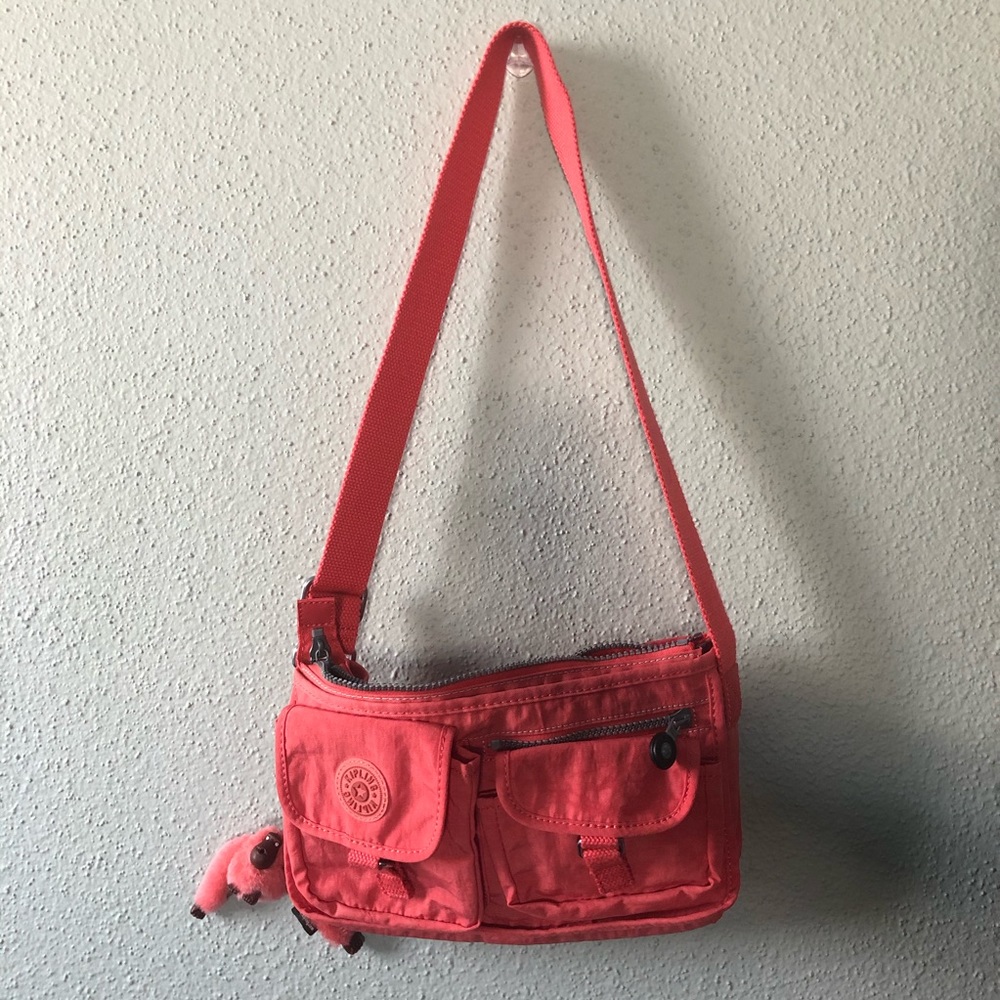 Salmon Pink Kipling Purse